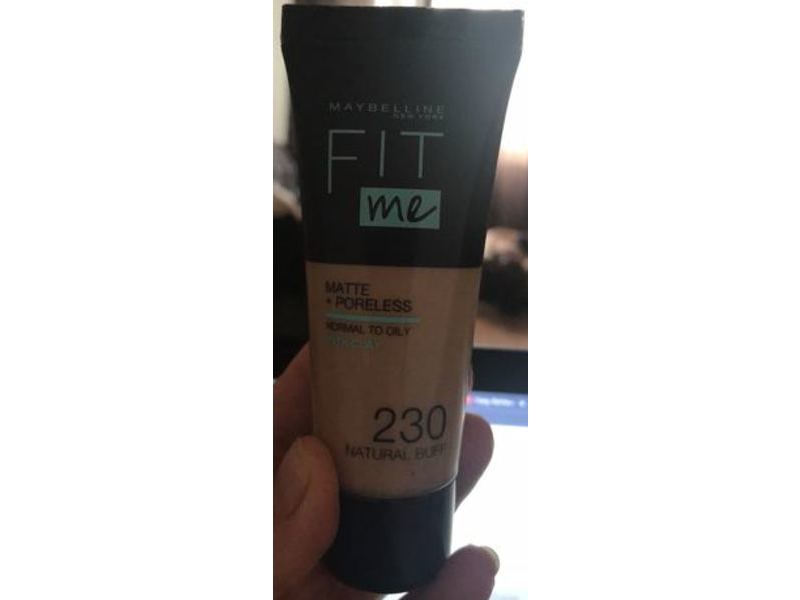 Maybelline New York Fit Me Matte + Poreless Foundation, 230 Natural Buff, 30 mL
