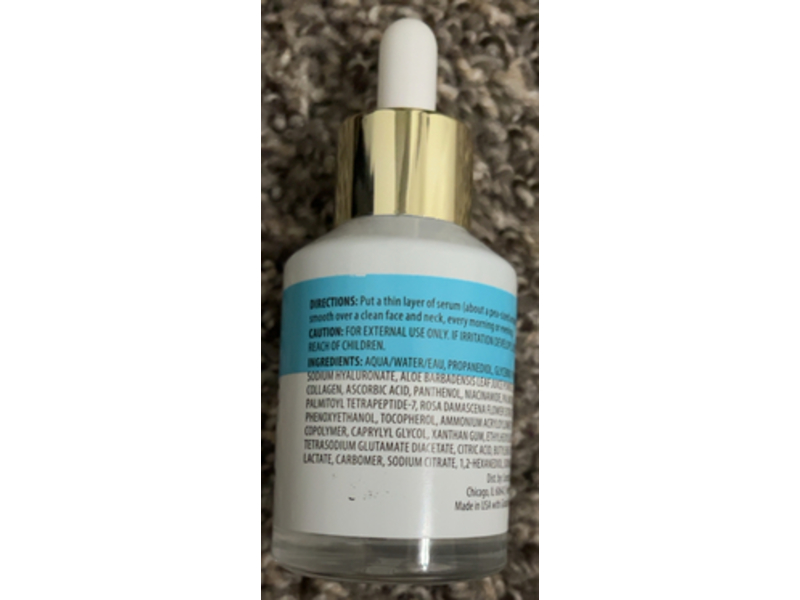 Evenza Hyaluronic Hydrate & Plump Face Serum, 2 fl oz/59 mL