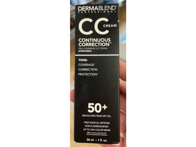 Dermablend Continuous Correction Cc Cream, SPF 50+, 43N, 1 fl oz/30 mL