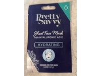 Pretty Savvy Sheet Face Mask, Hyaluronic Acid, 0.5 oz/14.1 g - thumbnail 2