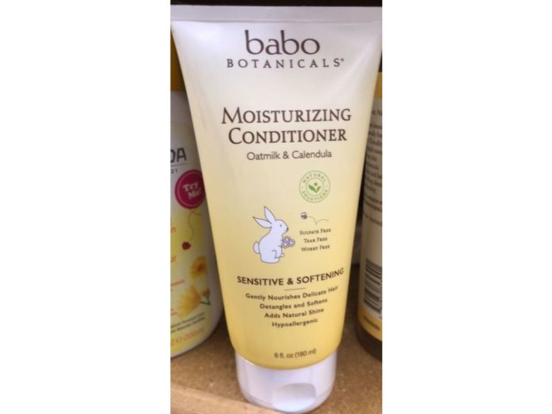 Babo Botanicals Moisturizing Conditioner, Oatmilk & Calendula, 6 fl oz/180 mL