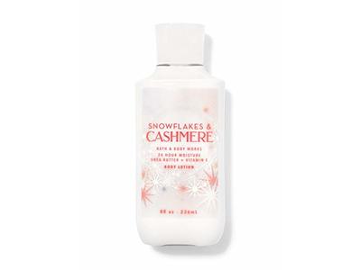 Bath and Body Works Body Lotion, Snowflakes & Cashmere, Shea Butter + Vitamin E, 8 fl oz/236 mL