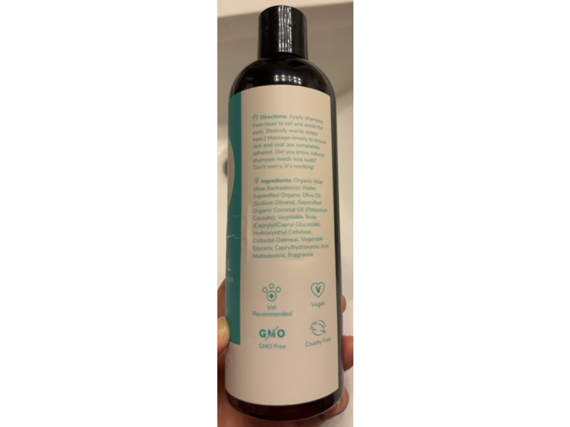 Kin+Kind Organics Moisturizing Dog Shampoo, Jasmine + Lily & Oatmeal, 12 fl oz/354 mL