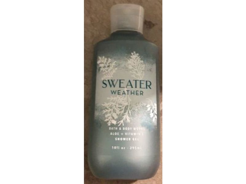Bath and Body Works Sweater Weather Shower Gel, Aloe + Vitamin E, 10 fl oz