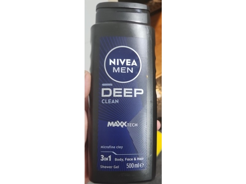 Nivea Men Deep Clean Maxxtech Shower Gel, 500 mL
