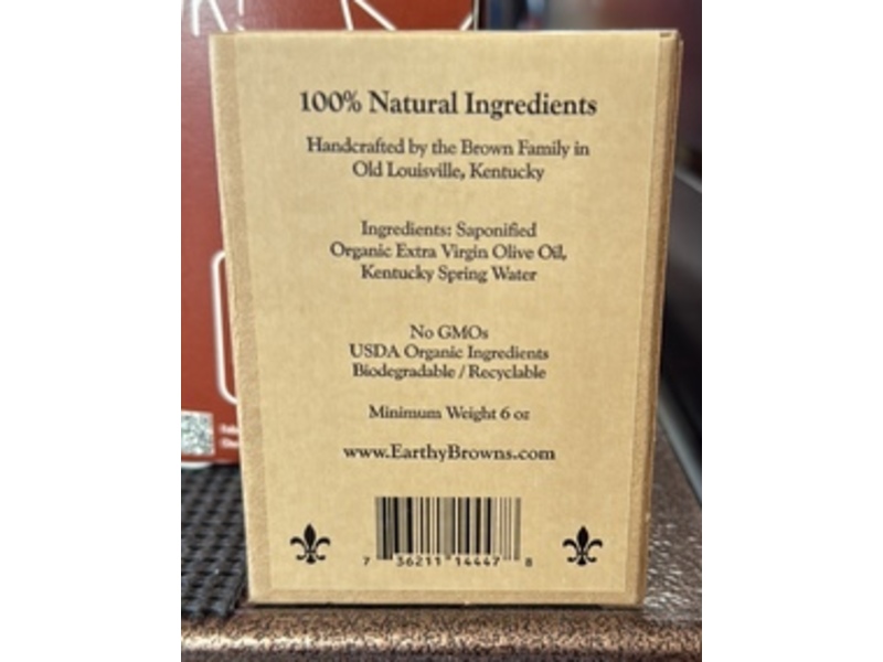 Earthy Browns True Castile Olive Oil Soap, 6 oz