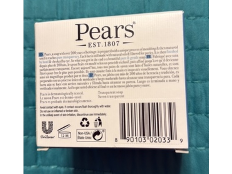 Pears Soap, Mint Extract, 32.64 oz/75 g