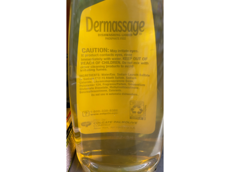 Dermassage Dishwashing Liquid, 14.0 fl oz/414 mL, Pack Of 3