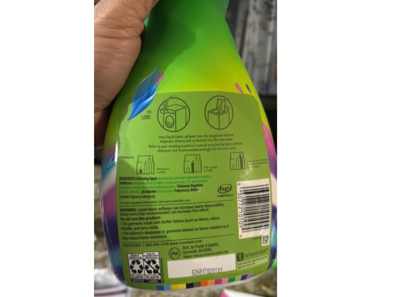 Gain Fabric Softener + Odor Defense, Super Freash Blast, 48 Loads, 35 fl oz/1.05 L, 4 Pack