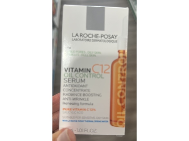 La Roche-Posay Pure Vitamin C 12 Oil Control Serum, 1.01 fl oz/30 mL