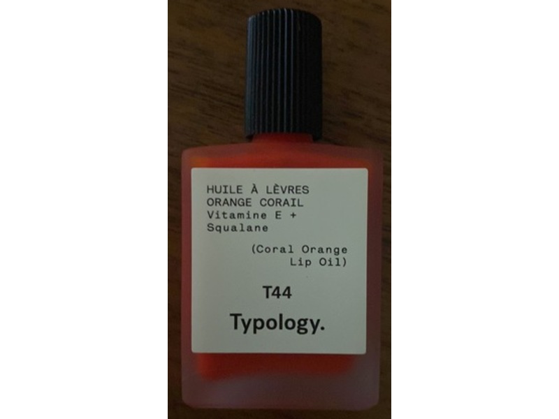 Typology Lip Oil, Coral Orange, 0.50 fl oz/15 mL