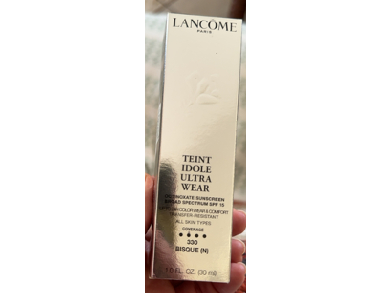 Lancome Paris Teint Idole Ultra Wear Foundation, SPF15, 330 Bisque (N), 1.0 fl oz/30 mL