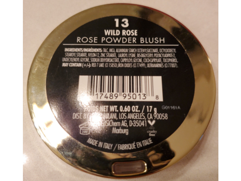 Milani Rose Powder Blush, Wild Rose, 0.60 oz/17 g