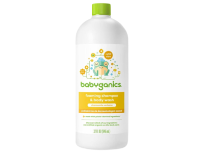 Babyganics Shampoo & Bodywash Refill, Chamomile Verbena, 32 fl oz/946 mL