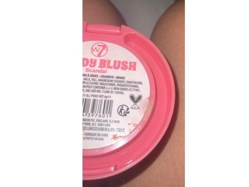 W7 Candy Blush, Scandal, 0.21 oz/6 g