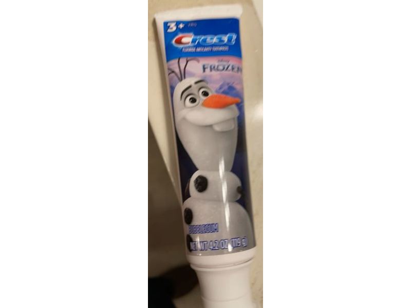 Crest Disney Frozen Toothpaste, Bubblegum, 4.2 oz/119 g