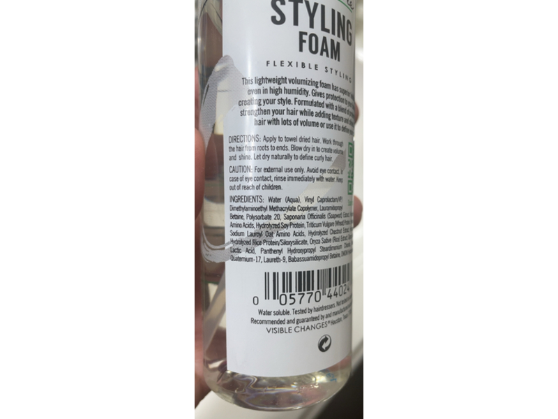 Visible Changes Signature Styling Foam, 7 oz/207 mL