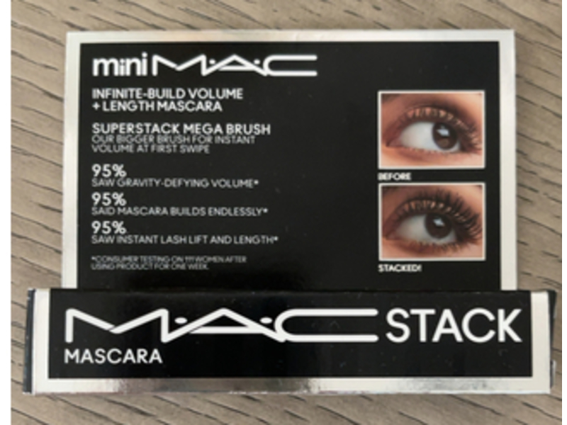 M.A.C Mini Stack Mascara, Black Stack, 0.27 fl oz/8 mL