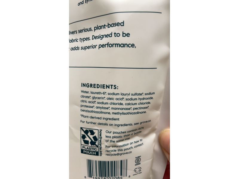 Grove Collaborative Ultra-Concentrated Laundry Detergent, Free & Clear, 33 Loads, 24 oz/710 mL