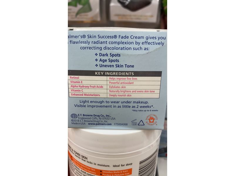 Palmer's Skin Success Fade Cream, Anti-Dark Spot, 2.7 oz/75 g