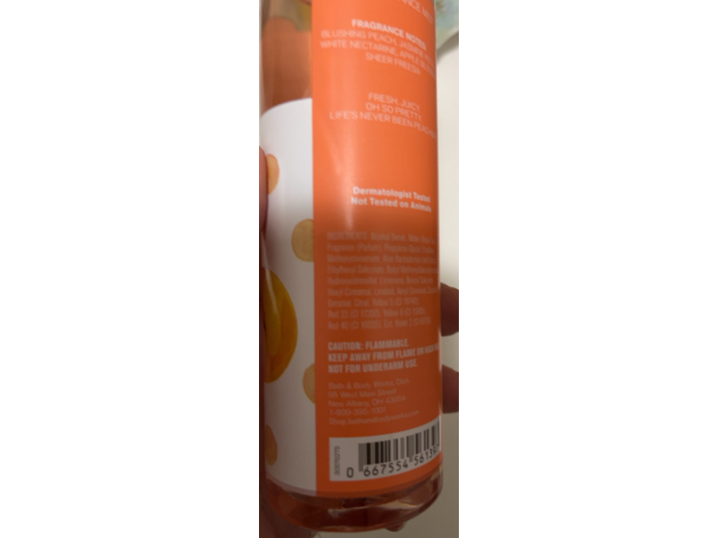 Bath & Body Works Fine Fragrance Mist, Pretty As A Peach, 8 fl oz/236 mL