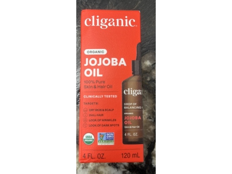 Cliganic Organic Jojoba Oil, 4 fl oz/120 mL