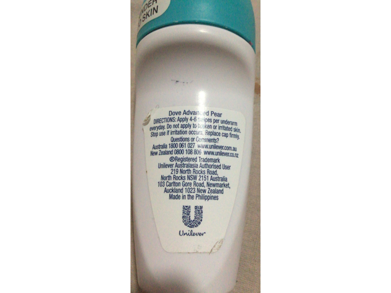 Dove Advanced Care Go Fresh Antiperspirant, Pear & Aloe Vera Scent, 50 mL