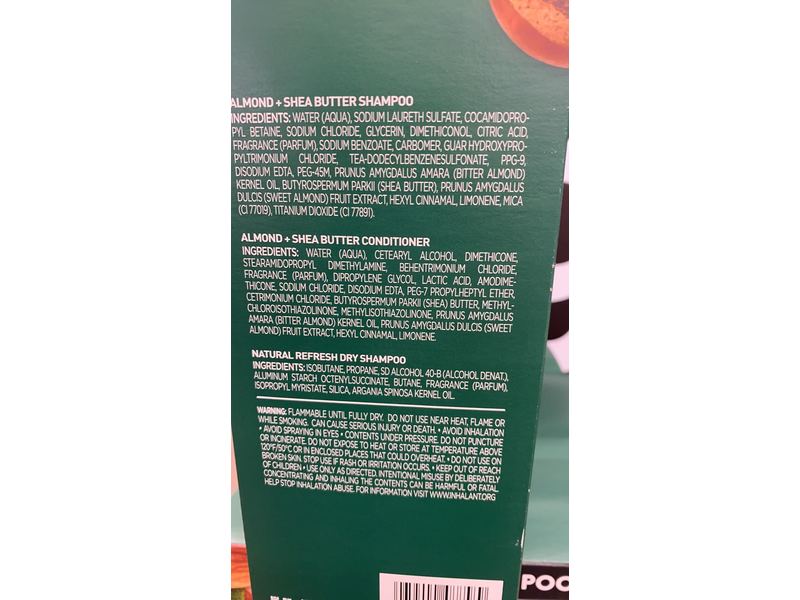 Suave Shampoo, Dry Shampoo & Conditioner Set, Almond & Shea Butter, 40 oz, 3 Count