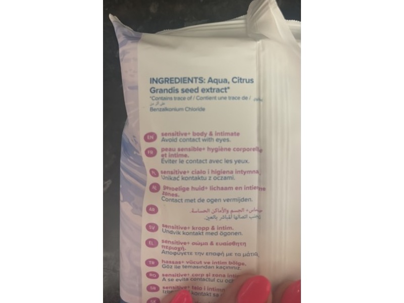 WaterWipes Sensitive Body & Intimate Wipes, XL, 30 Count