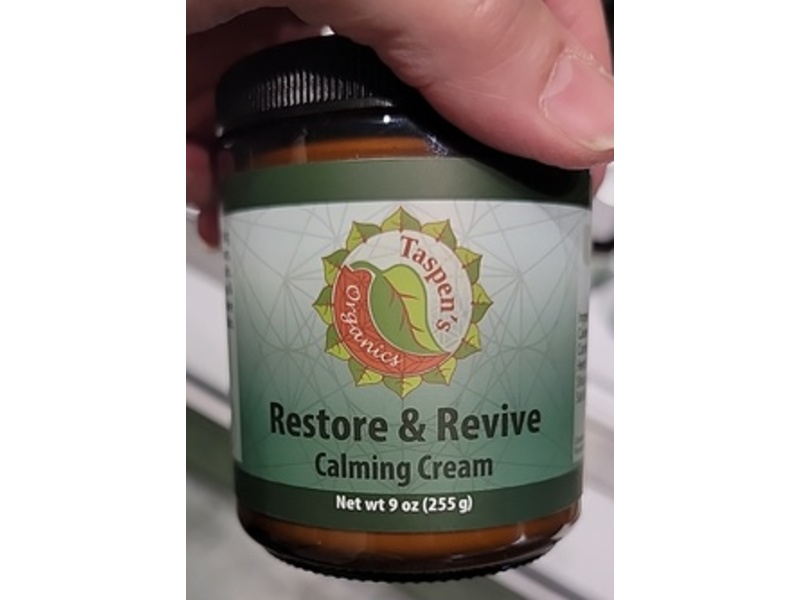Taspen's Organics Restore & Revive Calming Cream, 9 oz/255 g