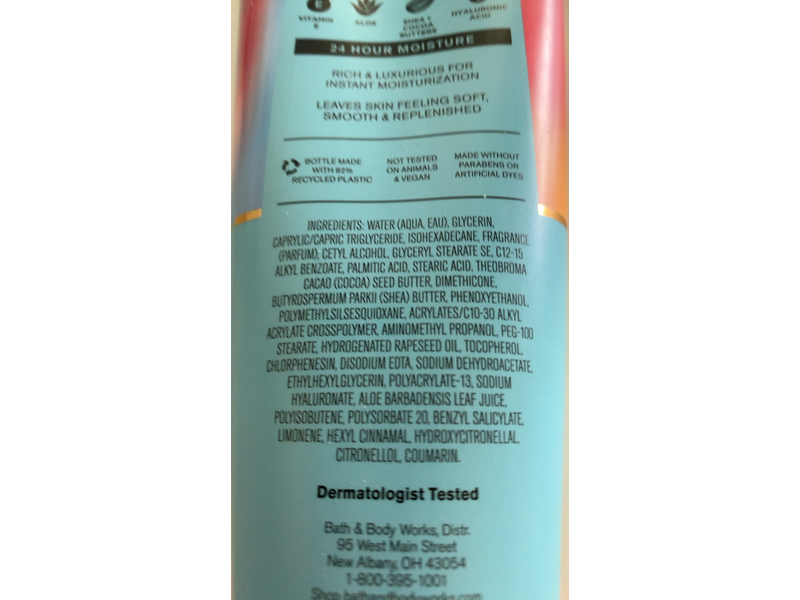 Bath & Body Works Endless Weekend Body Cream, Shea Butter + Hyaluronic Acid, 8 oz/226 g