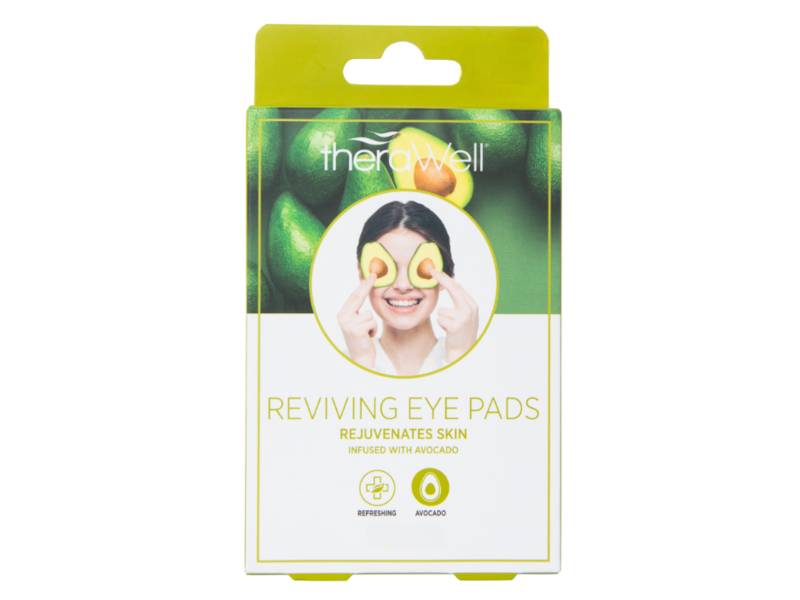 TheraWell Reviving Eye Pads, Avocado, 1 Pair, Pack Of 2