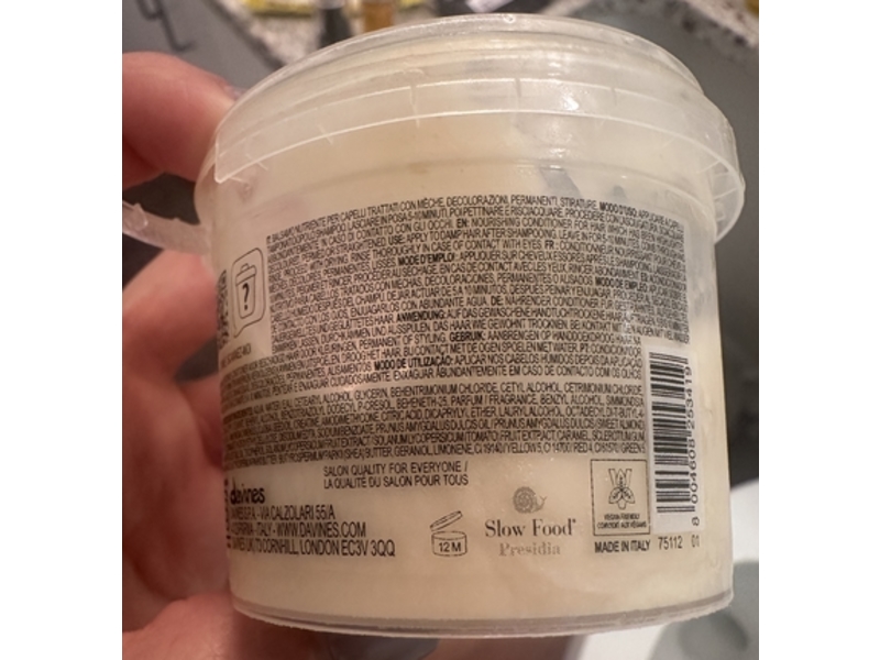 Davines Nounou Conditioner, 2.64 fl oz/75 mL