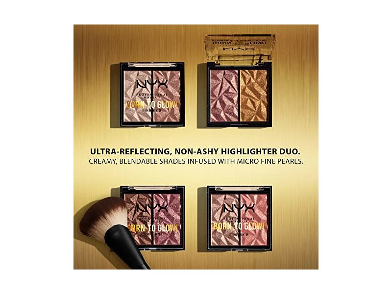 NYX PROFESSIONAL MAKEUP Born To Glow Icy Highlighter Duo - Platinum Status