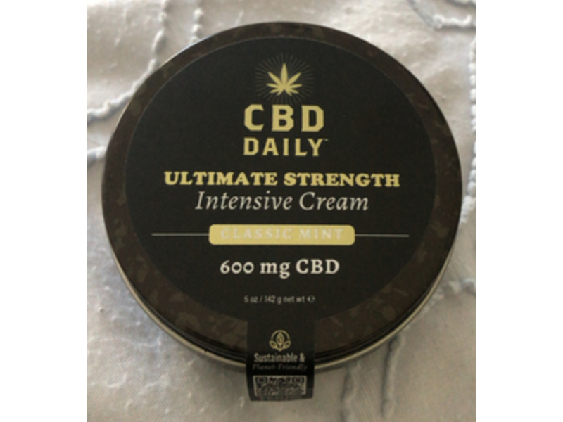 CBD Daily Ultimate Strength Intensive Cream, Classic MInt, 5 oz/142 g