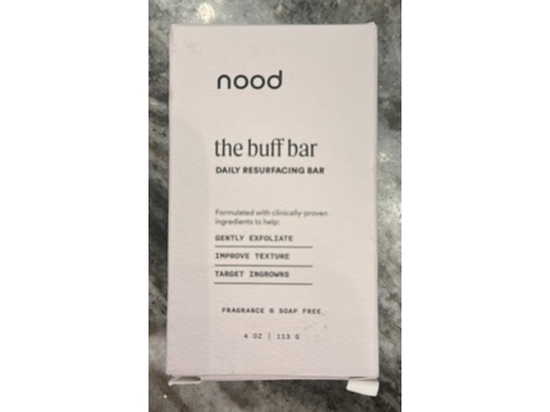 Nood The Resurfacing Buff Bar, 4 oz/113 g