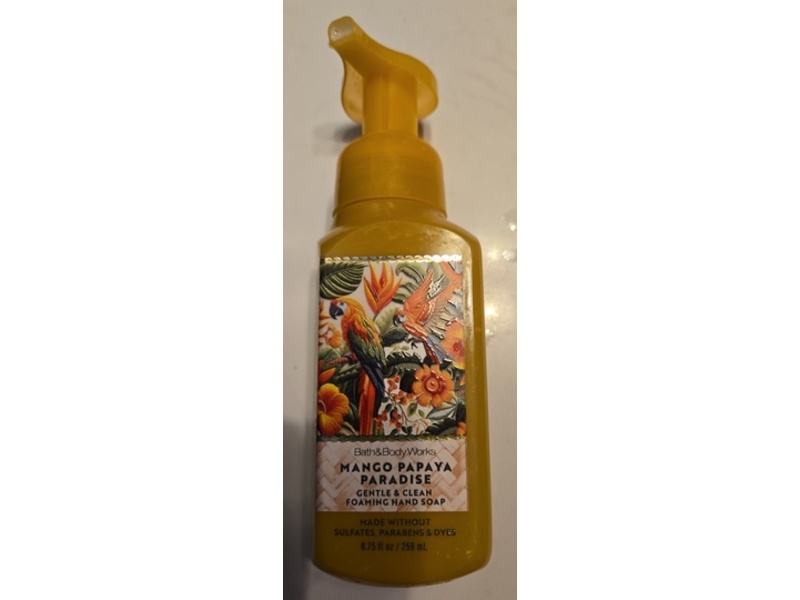 Bath & Body Works Gentle & Clean Foaming Hand Soap, Mango Papaya Paradise, 8.75 fl oz/259 mL