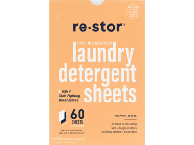 Re.stor Laundry Detergent Sheets, Tropical Breeze, 60 Loads