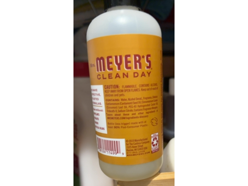 Mrs Meyer's Clean Day Room Freshener, Apple Cider Scent, 8 fl oz/236 mL