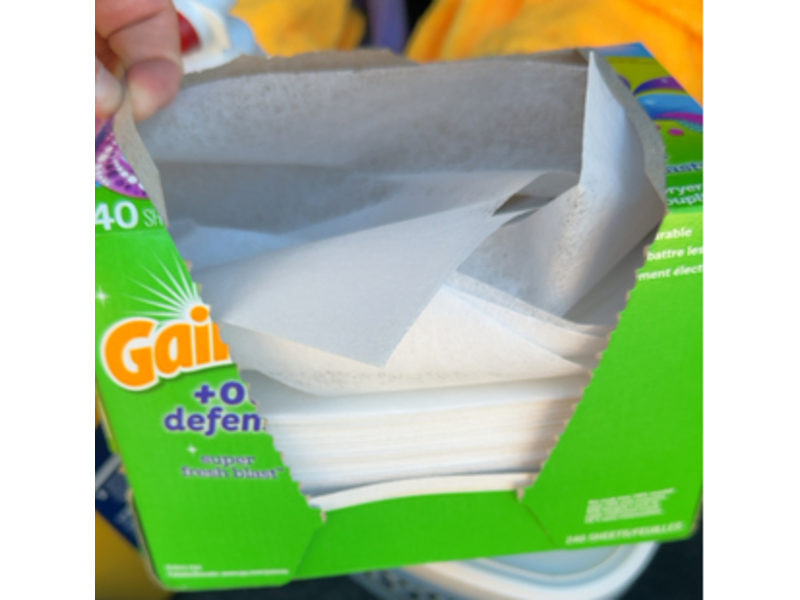 Gain Dryer Sheets, Odor Defense, 240 Sheets