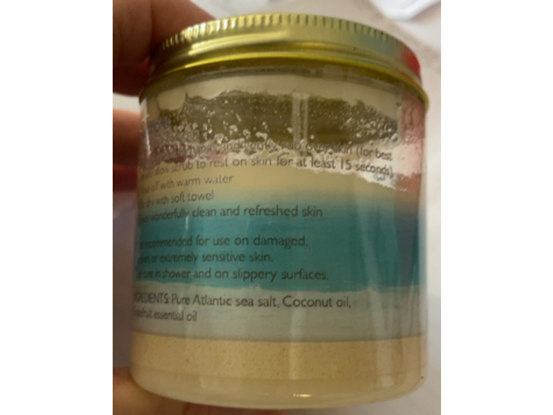Florida Salt Scrubs All Natural Sea Salt Scrub, Grapefruit