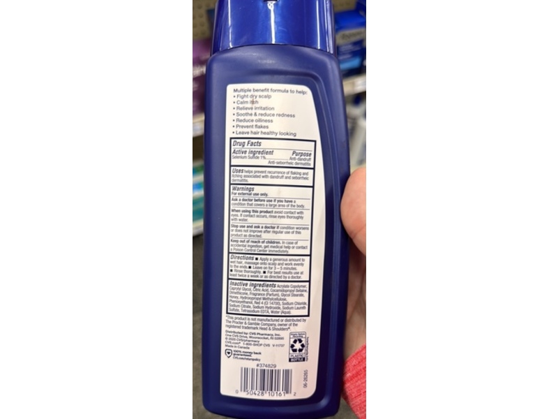 CVS Health Dry Scalp Dandruff Shampoo, Manuka Honey, 13.5 fl oz/400 mL