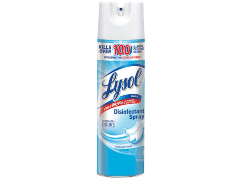 Lysol Disenfectant Spray, Crisp Linen Scent, 15 oz/425 g