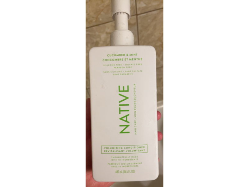 Native Volumizing Conditioner, Cucumber & Mint, 16.5 fl oz/487 ml