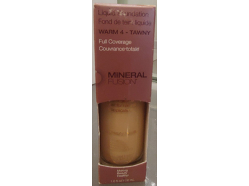Mineral Fusion Liquid Foundation, Warm 4- Tawny, 1 fl oz/30 mL
