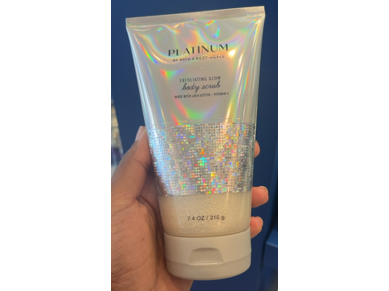Bath & Body Works Exfoliating Glow Body Scrub, Platinum, 7.4 oz/210 g