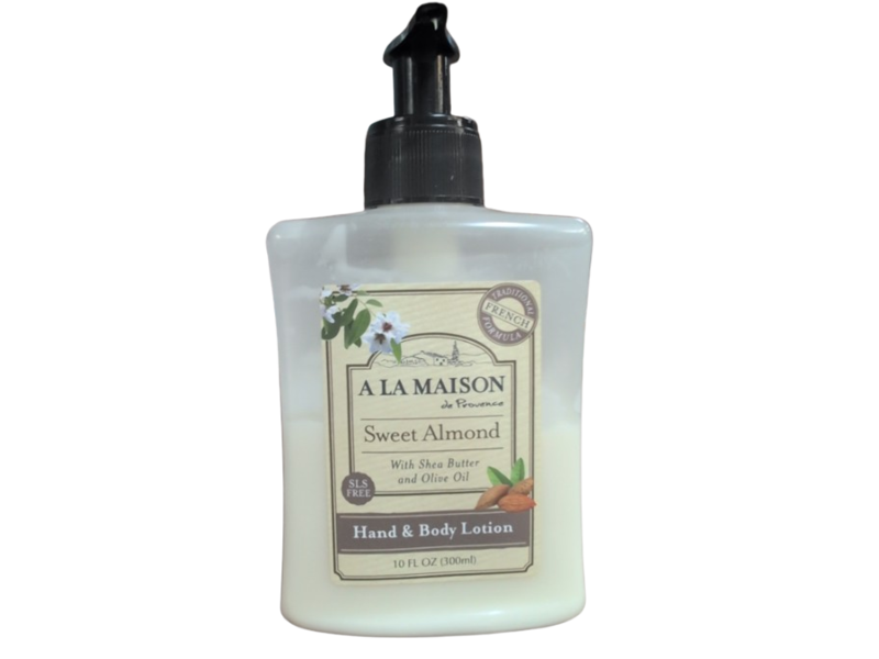 A La Maison De Provence Hand & Body Lotion, Sweet Almond, 10 fl oz/300 mL