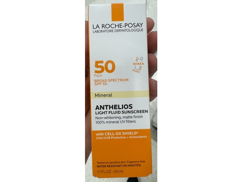 La Roche Posay Anthelios Mineral Light Fluid Sunscreen, SPF 50, 1.7 oz/50 mL