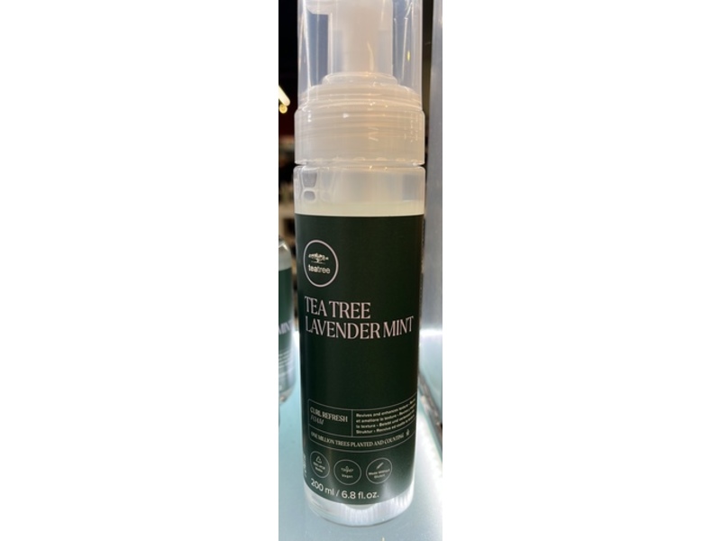 John Paul Mitchell Tea Tree Lavender Mint Curl Refresh Foam, 6.8 fl oz/200 mL