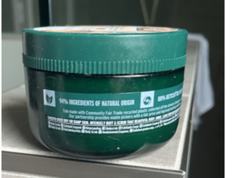 The Body Shop Sugar Body Scrub, Argan, 9.7 oz/250 mL